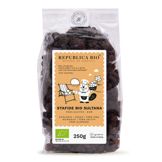 Stafide Bio Sultana FARA GLUTEN Republica BIO, 250g